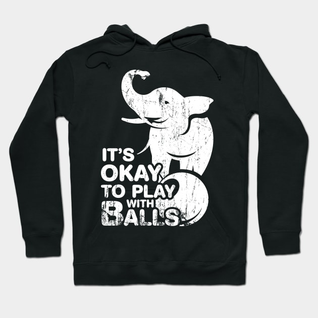 It's Okay to Play with Balls Hoodie by The Lucid Frog